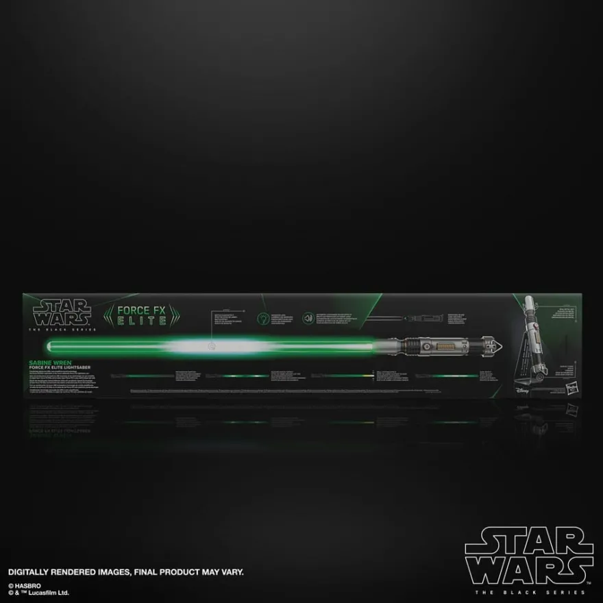 Star Wars: Ahsoka Black Series Replik Force FX Elite Lichtschwert Sabine Wren