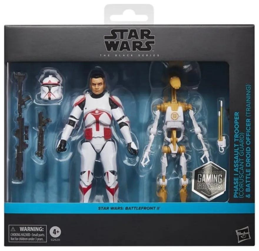 Star Wars: Battlefront II Black Series Actionfiguren 2er-Pack Phase I Assault Trooper & Battle Droid