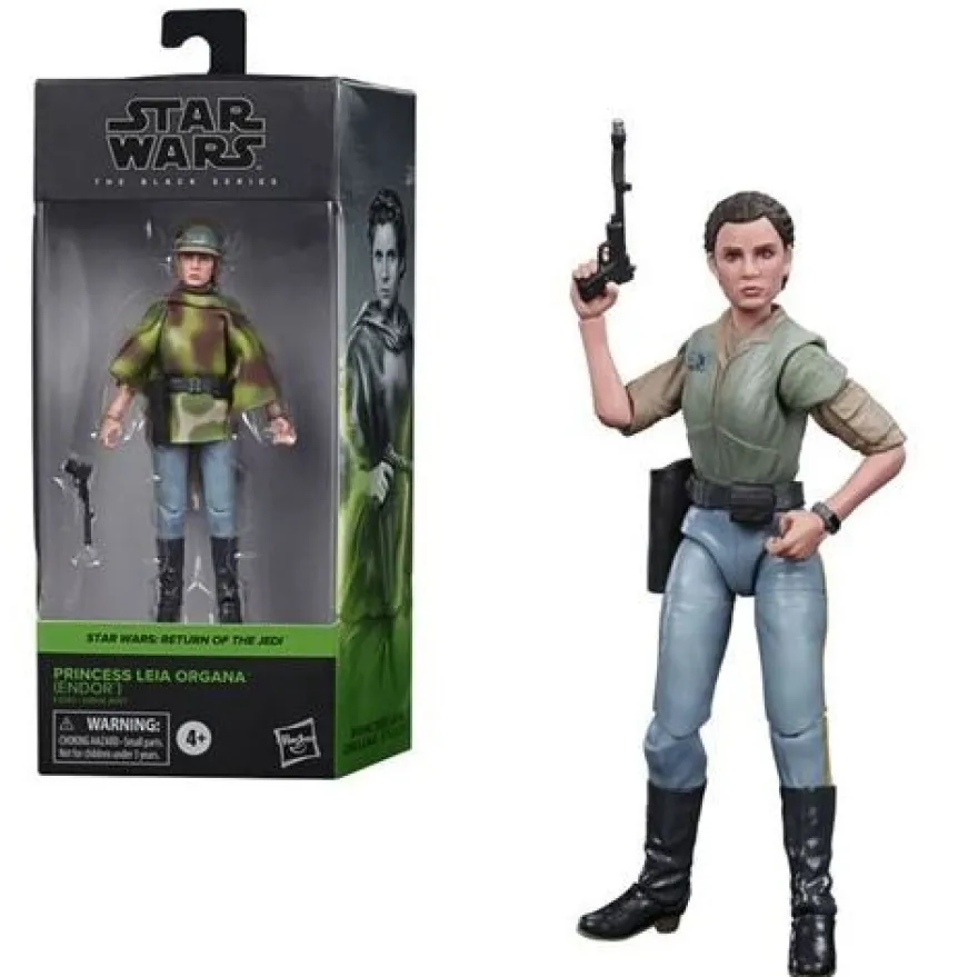 Star Wars Black Series Actionfigur 15 cm Princess Leia Organa (Endor Battle Poncho)