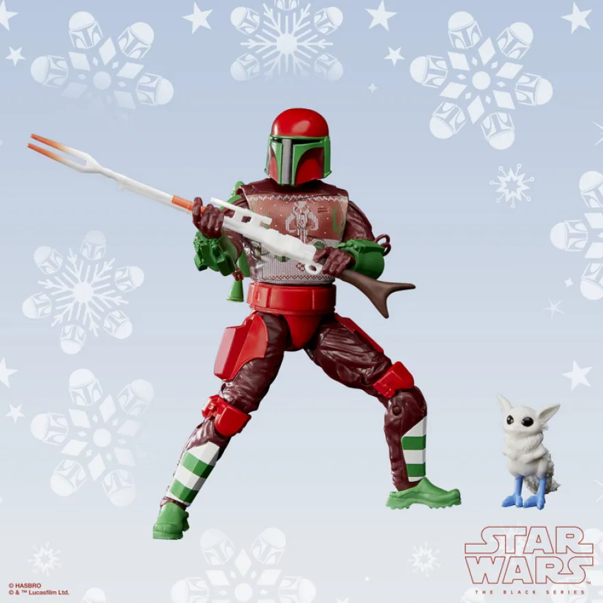 Star Wars Black Series Actionfigur 15 cm Mandalorian Warrior (Holiday Edition)