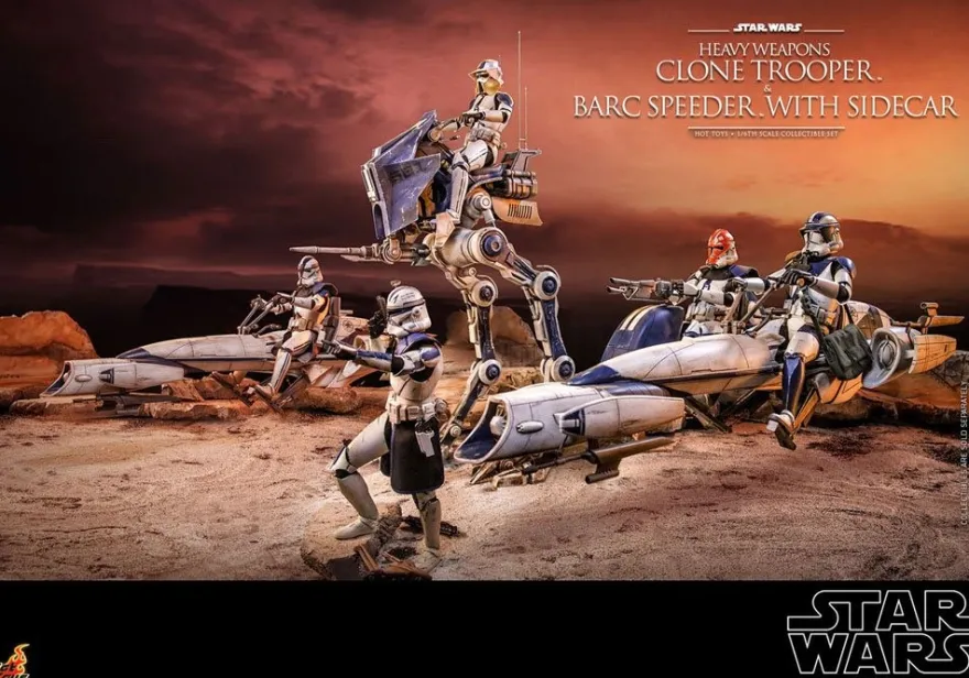 Star Wars Clone Wars Television Masterpiece Actionfiguren-Set 1/6 Heavy Weapons Clone Trooper & BARC