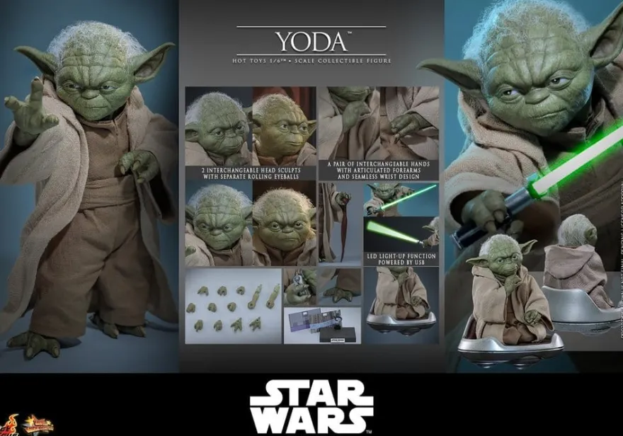 Star Wars: Die Rache der Sith Movie Masterpiece Actionfigur 1/6 Yoda 14 cm