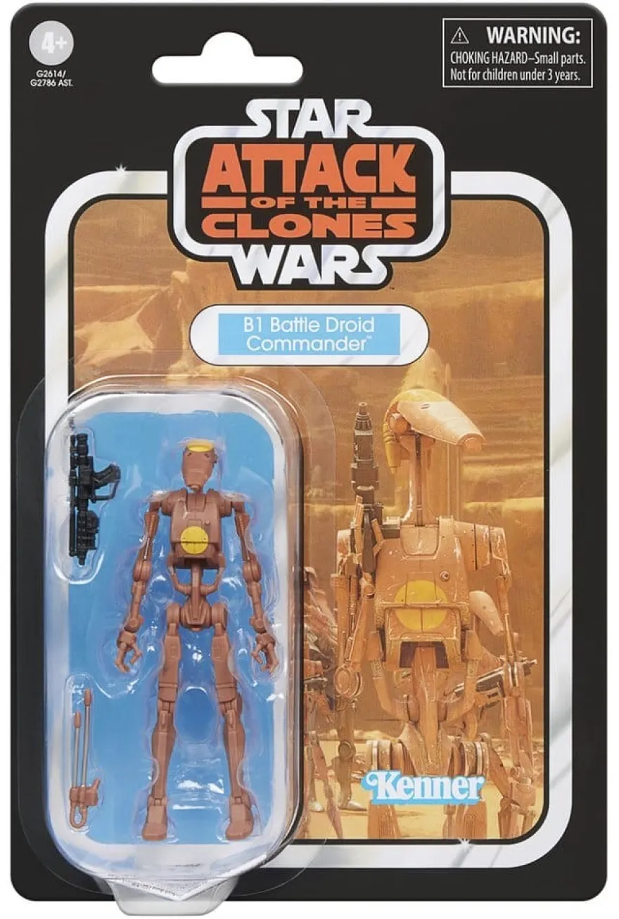 Star Wars Episode II Vintage Collection Actionfigur B1 Battle Droid Commander 10 cm