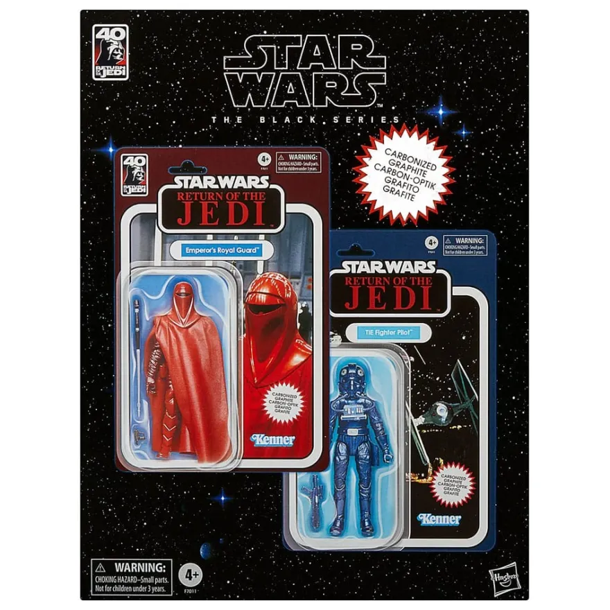 Star Wars Episode VI Black Series Carbonized Actionfiguren 2er-Pack Emperor's Royal Guard & TIE Figh