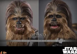 Star Wars Episode V Movie Masterpiece Actionfigur 1/6 Chewbacca with Disassembled C-3PO 36 cm