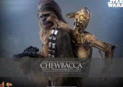 Star Wars Episode V Movie Masterpiece Actionfigur 1/6 Chewbacca with Disassembled C-3PO 36 cm