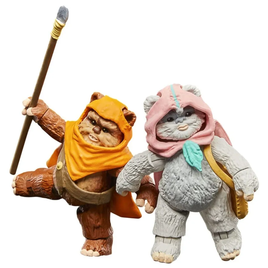 Star Wars: Ewoks Vintage Collection Actionfiguren Wicket W Warrick & Kneesaa 9,5 cm