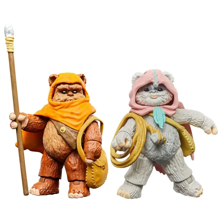 Star Wars: Ewoks Vintage Collection Actionfiguren Wicket W Warrick & Kneesaa 9,5 cm