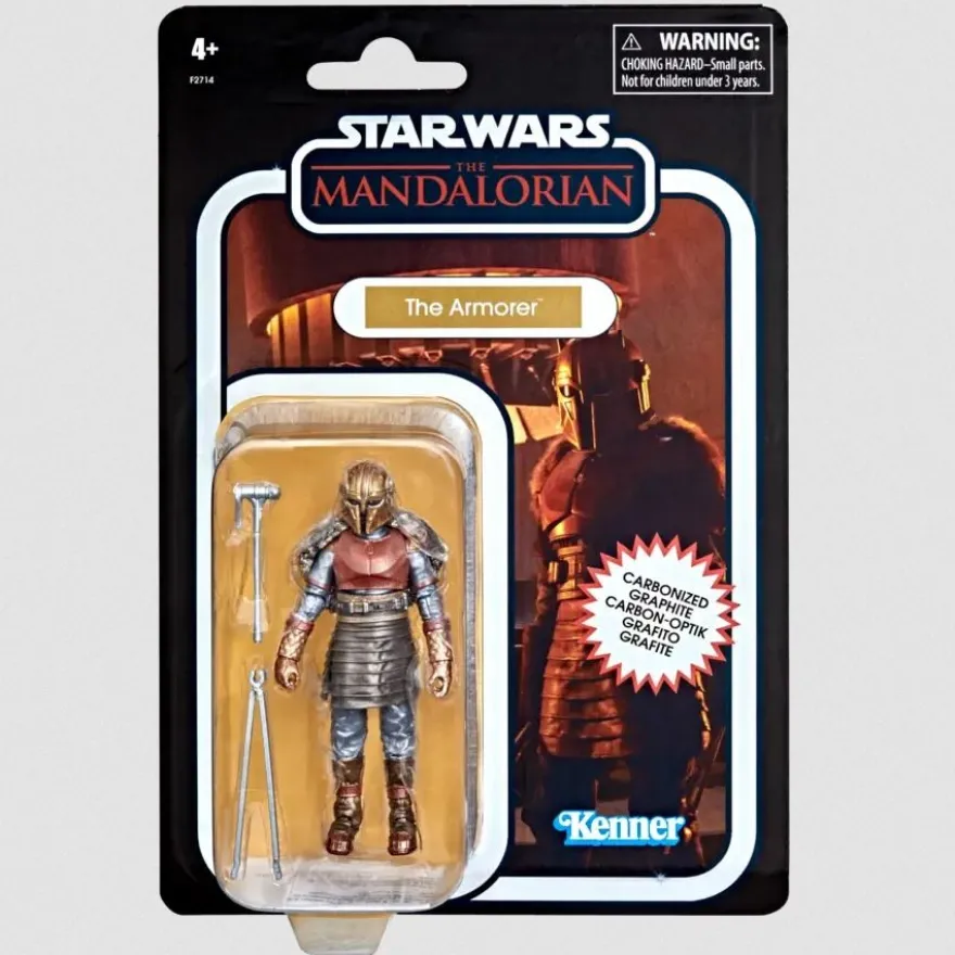 Star Wars Mandalorian Vintage Collection Actionfigur 10 cm The Armorer (Carbonized) Exclusive