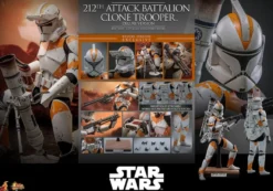 Star Wars: The Clone Wars Actionfigur 1/6 212th Attack Battalion Clone Trooper Deluxe Version 30 cm