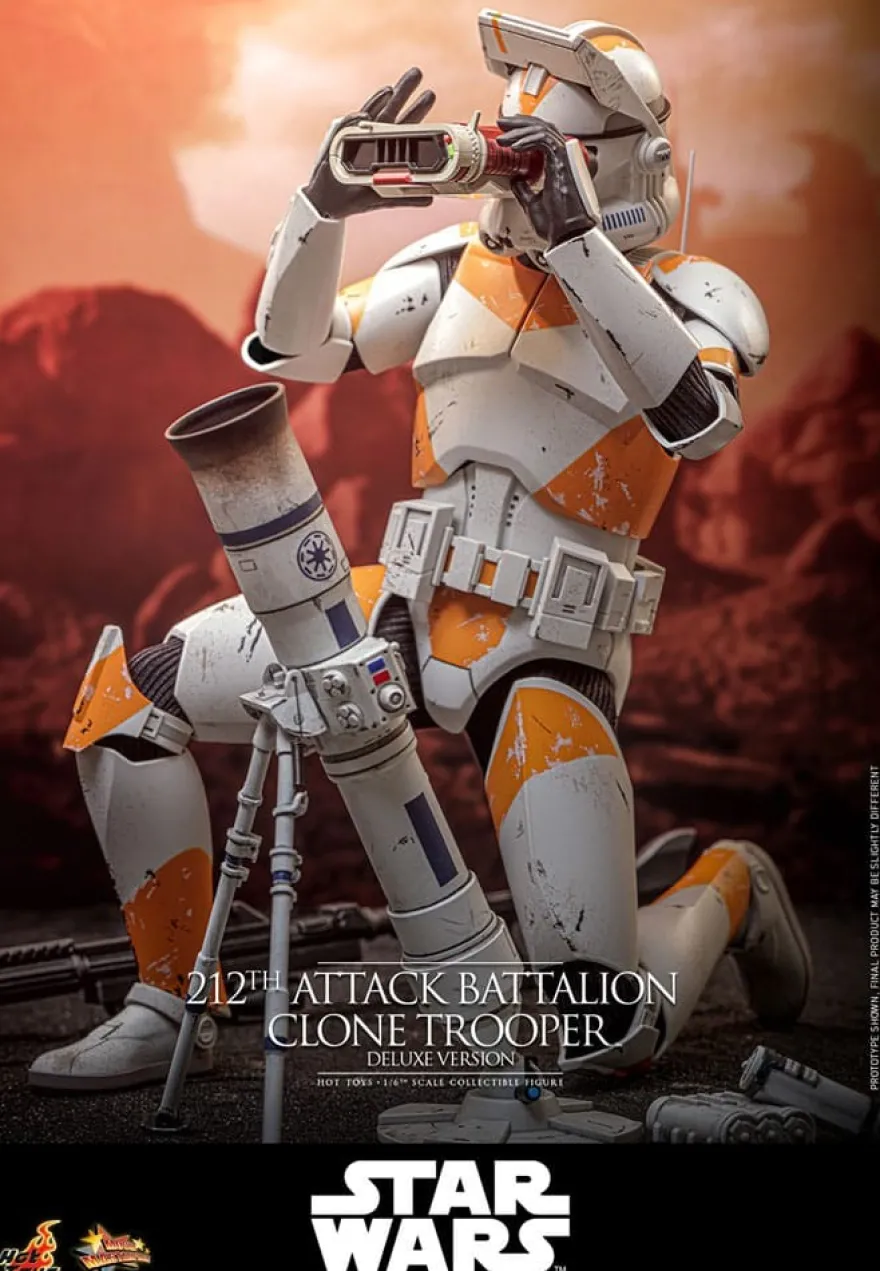 Star Wars: The Clone Wars Actionfigur 1/6 212th Attack Battalion Clone Trooper Deluxe Version 30 cm