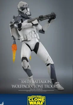 Star Wars The Clone Wars Actionfigur 1/6 104th Battalion Wolfpack Clone Trooper Deluxe Version 30 cm