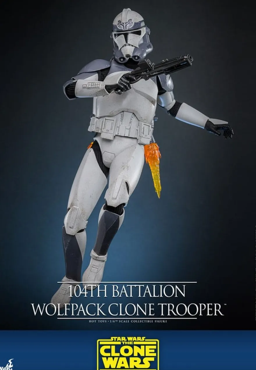 Star Wars The Clone Wars Actionfigur 1/6 104th Battalion Wolfpack Clone Trooper 30 cm