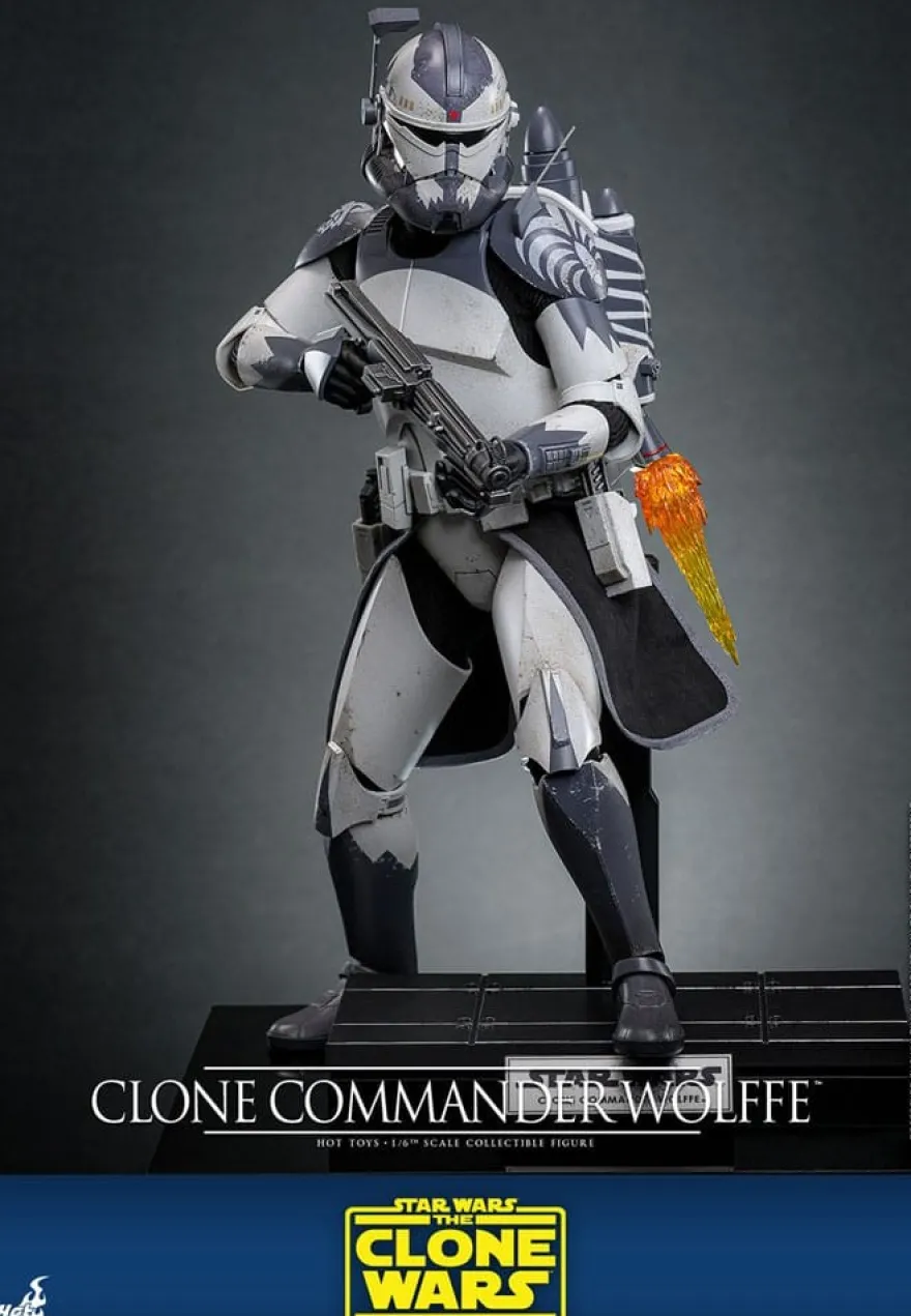 Star Wars: The Clone Wars Actionfigur 1/6 Clone Commander Wolffe 30 cm