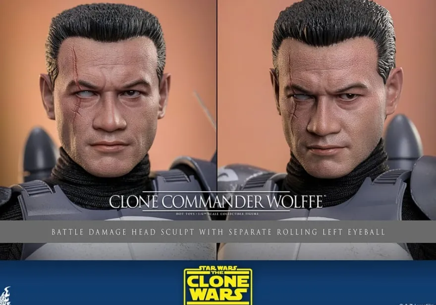 Star Wars: The Clone Wars Actionfigur 1/6 Clone Commander Wolffe 30 cm