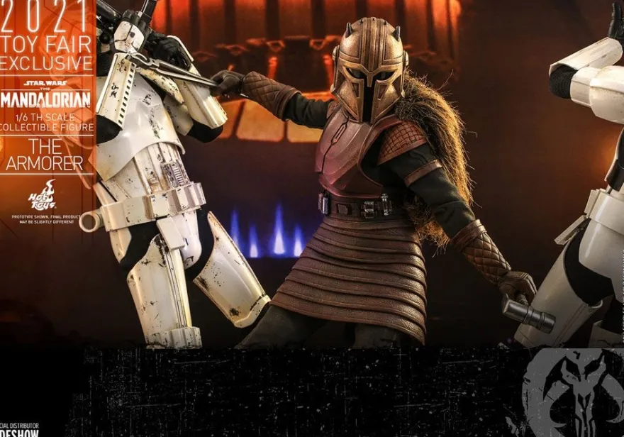 Star Wars The Mandalorian Actionfigur 1/6 The Armorer 2021 Toy Fair Exclusive 29 cm