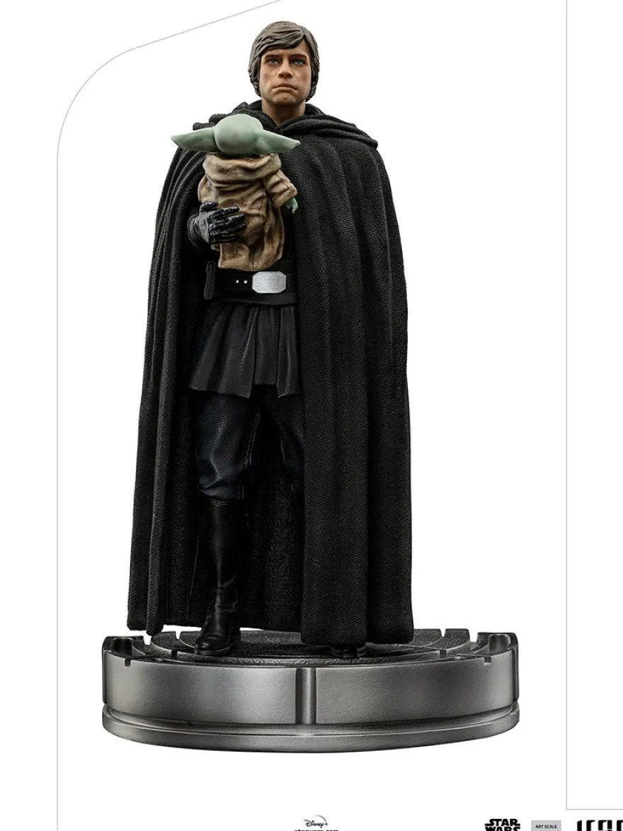 Star Wars The Mandalorian Art Scale Statue 1/10 Luke Skywalker & Grogu