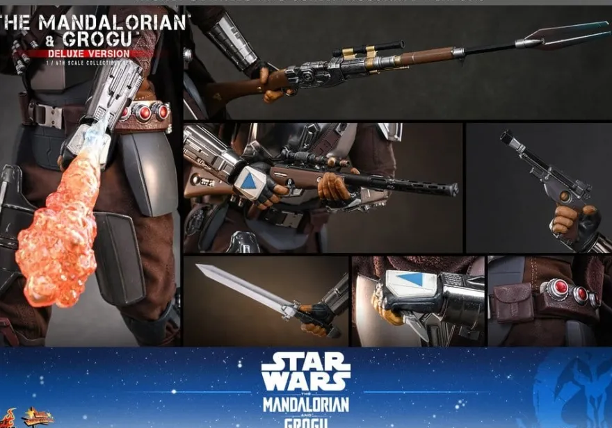 Star Wars The Mandalorian & Grogu Movie Masterpiece Actionfigur 1/6 The Mandalorian and Grogu Deluxe