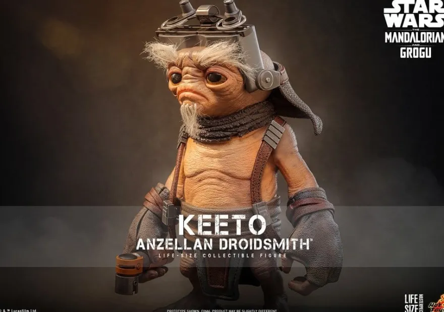 Star Wars: The Mandalorian & Grogu Life-Size Masterpiece Lebensgroße Figur Keeto Anzellan Droidsmith