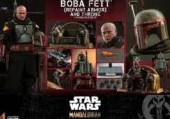 Star Wars The Mandalorian Television Masterpiece Actionfigur 1/6 Boba Fett (Repaint Armor) & Throne