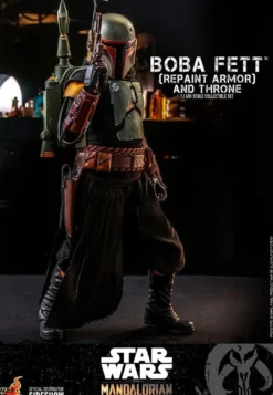 Star Wars The Mandalorian Television Masterpiece Actionfigur 1/6 Boba Fett (Repaint Armor) & Throne