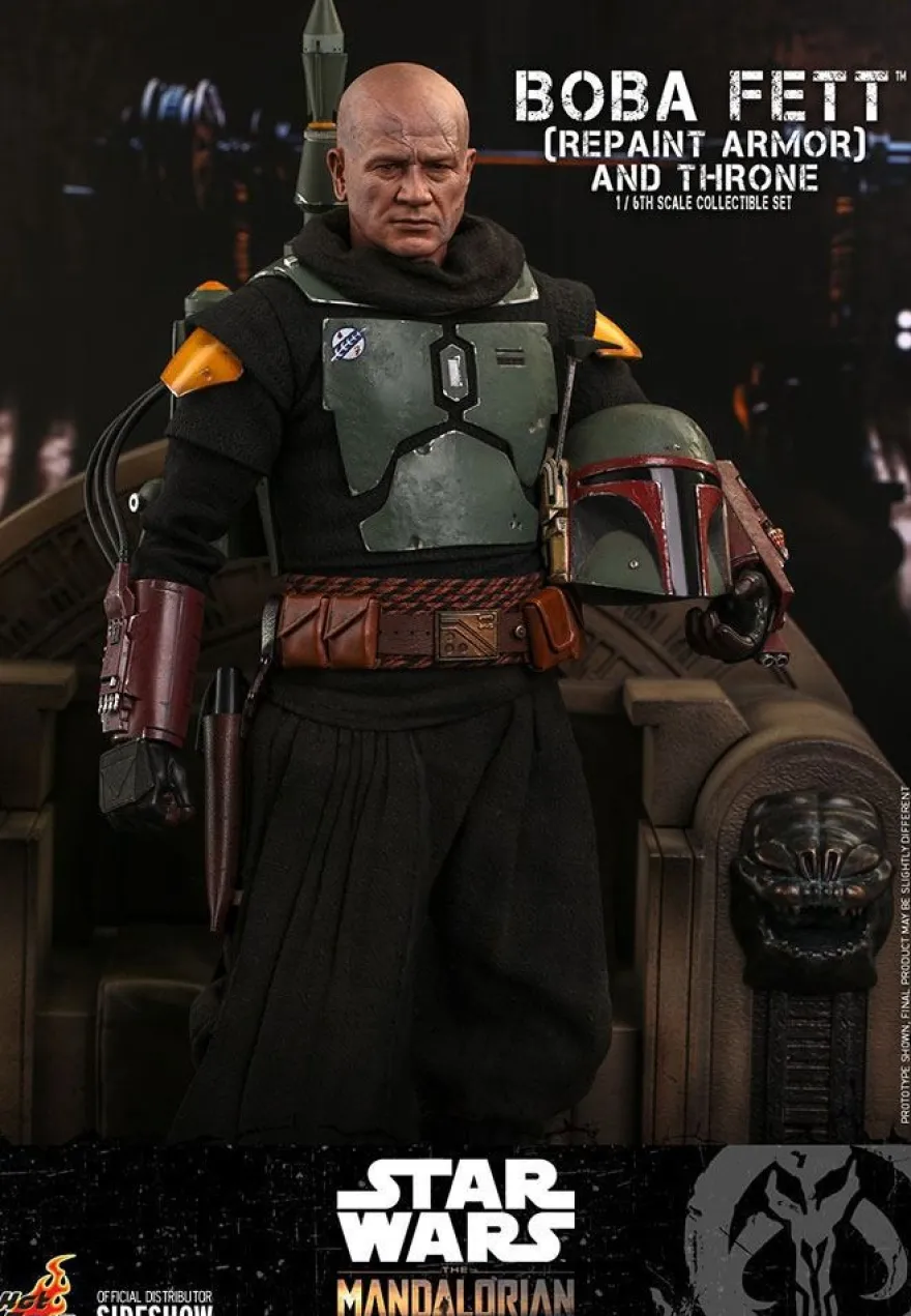 Star Wars The Mandalorian Television Masterpiece Actionfigur 1/6 Boba Fett (Repaint Armor) & Throne