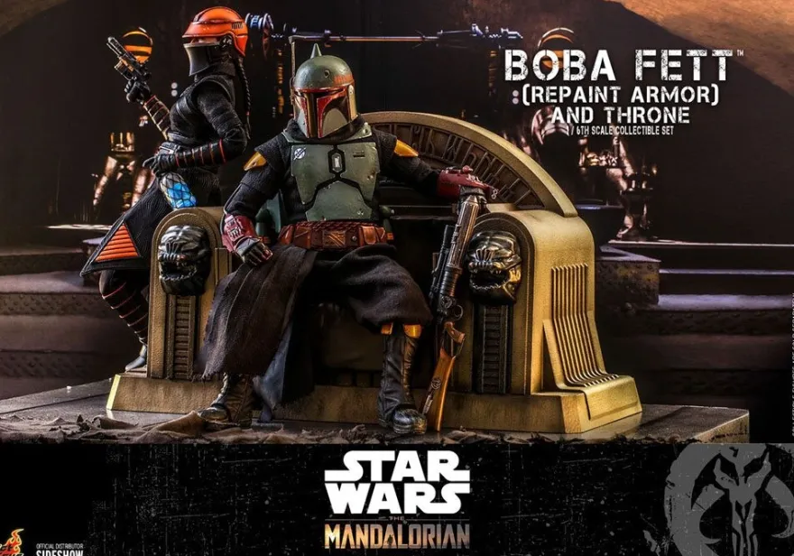 Star Wars The Mandalorian Television Masterpiece Actionfigur 1/6 Boba Fett (Repaint Armor) & Throne