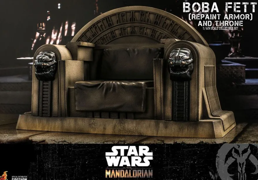 Star Wars The Mandalorian Television Masterpiece Actionfigur 1/6 Boba Fett (Repaint Armor) & Throne