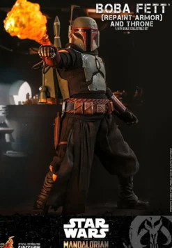 Star Wars The Mandalorian Television Masterpiece Actionfigur 1/6 Boba Fett (Repaint Armor) & Throne