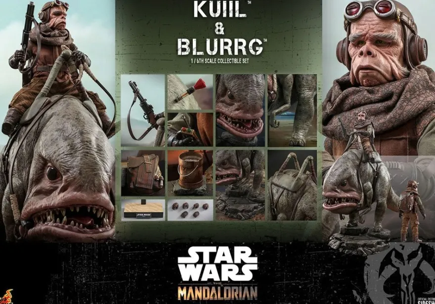 Star Wars The Mandalorian Television Masterpiece Actionfiguren 1/6 Kuiil & Blurrg (2-Pack)