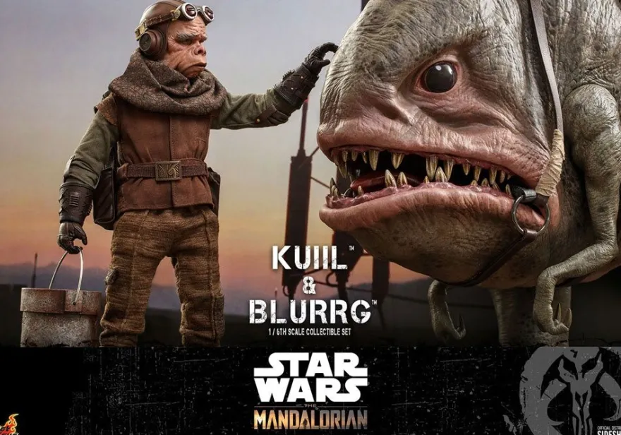 Star Wars The Mandalorian Television Masterpiece Actionfiguren 1/6 Kuiil & Blurrg (2-Pack)