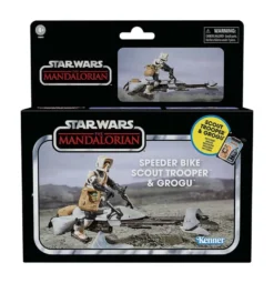 Star Wars: The Mandalorian Vintage Collection Speeder Bike und Scout Trooper & Grogu