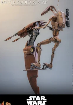 Star Wars: The Phantom Menace Movie Masterpiece Actionfiguren Set 1/6 Battle Droid & STAP 32 cm