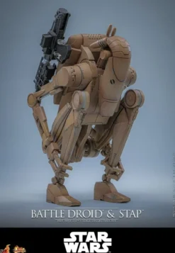 Star Wars: The Phantom Menace Movie Masterpiece Actionfiguren Set 1/6 Battle Droid & STAP 32 cm