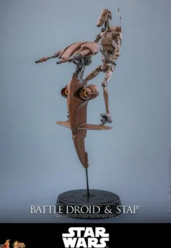 Star Wars: The Phantom Menace Movie Masterpiece Actionfiguren Set 1/6 Battle Droid & STAP 32 cm