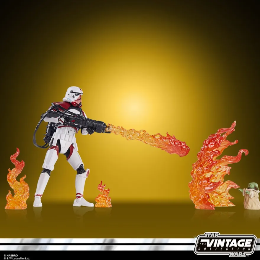 Star Wars Vintage Collection Actionfigur 10 cm Incinerator Trooper & Grogu (Deluxe)
