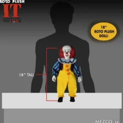 Stephen Kings Es 1990 MDS Roto Puppe Pennywise 46 cm