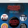 Stranger Things Ansteck-Buttons 5er-Pack Upside Down