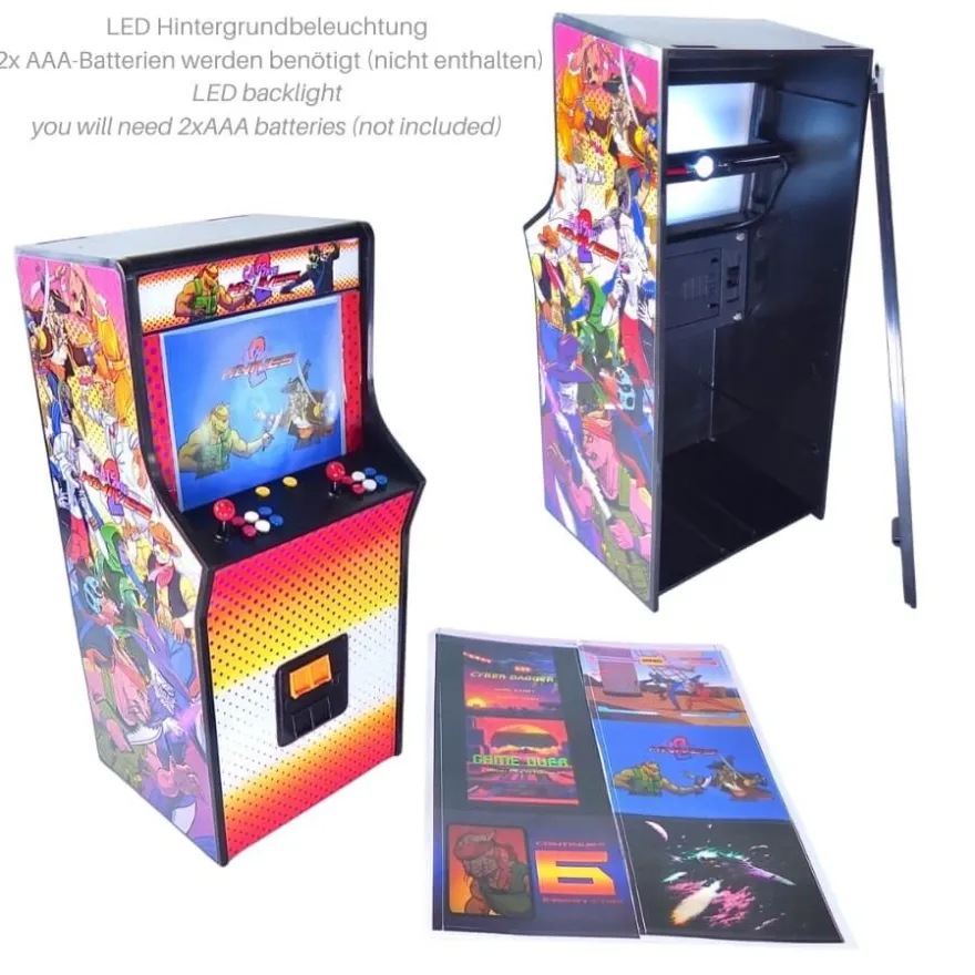 Super Action Stuff - Game On Arcade mit LED - Cats with Knives 2 - 1/12