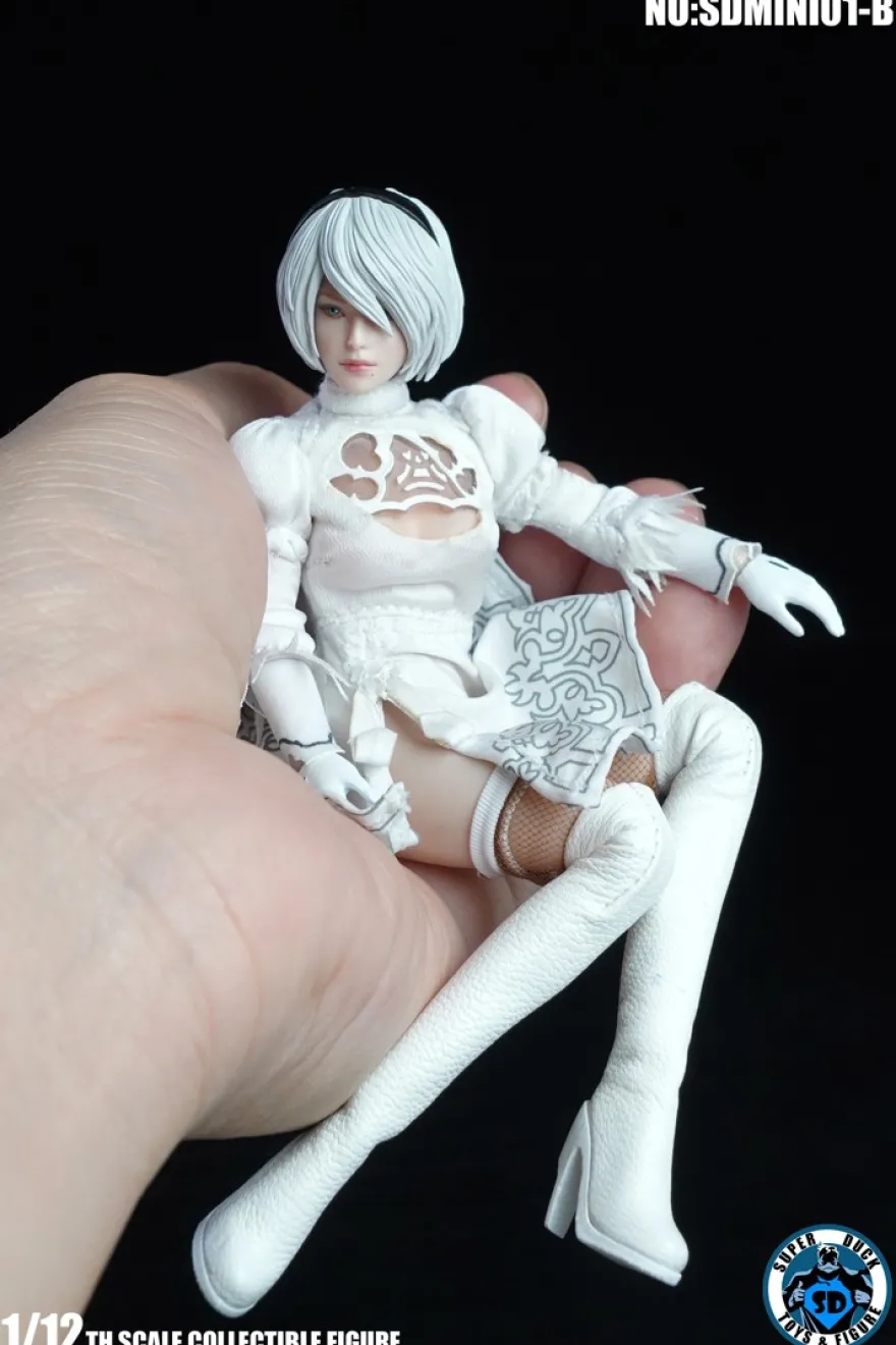 SUPER DUCK 1/12 Sexy Robot Kopf & Kostüm (White)