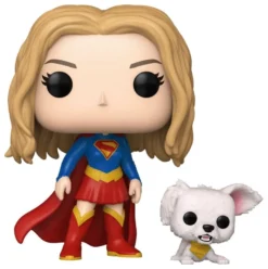 Supergirl (2026) POP! Heroes Vinyl Figur Supergirl with Puppy Krypto 9 cm