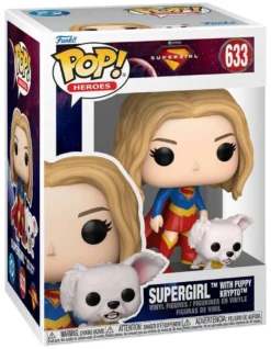 Supergirl (2026) POP! Heroes Vinyl Figur Supergirl with Puppy Krypto 9 cm