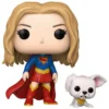 Supergirl (2026) POP! Heroes Vinyl Figur Supergirl with Puppy Krypto 9 cm