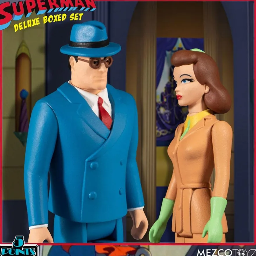 Superman The Mechanical Monsters (1941) '5 Points' Actionfiguren Deluxe Box-Set