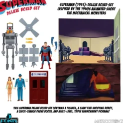Superman The Mechanical Monsters (1941) '5 Points' Actionfiguren Deluxe Box-Set