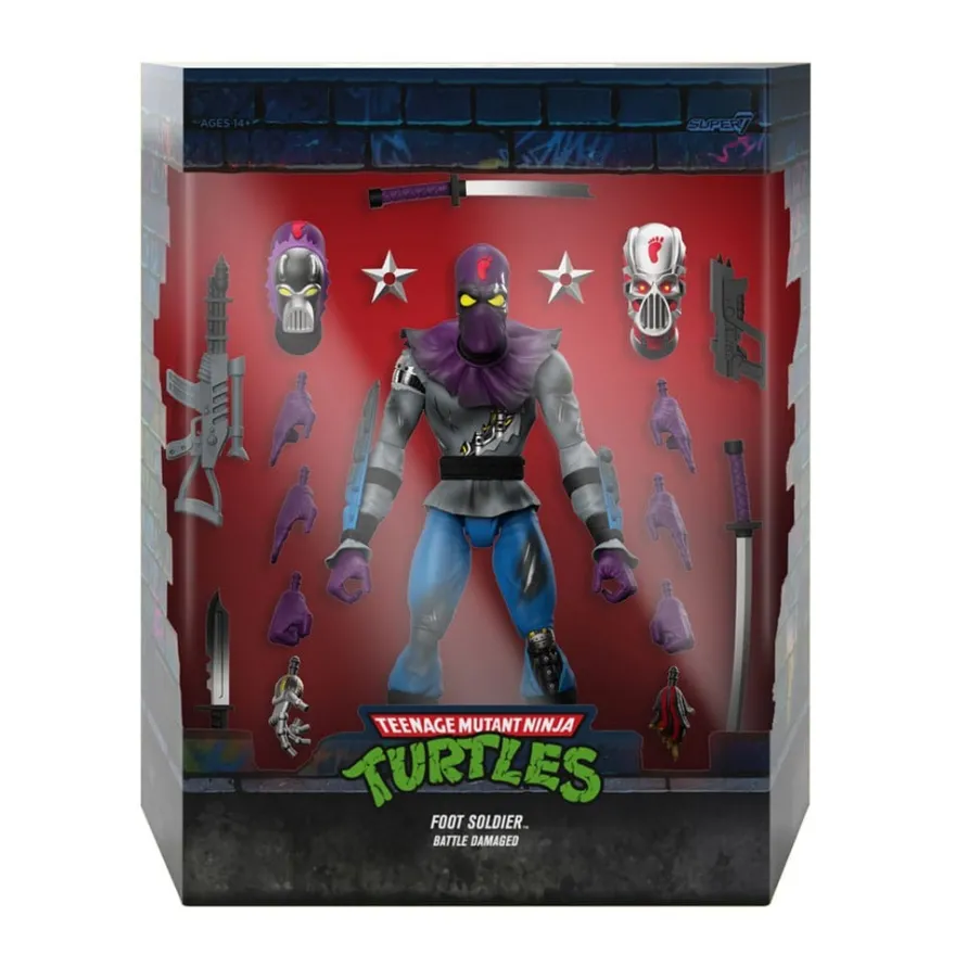 Teenage Mutant Ninja Turtles Ultimates Actionfigur Foot Soldier (Battle Damaged) 18 cm