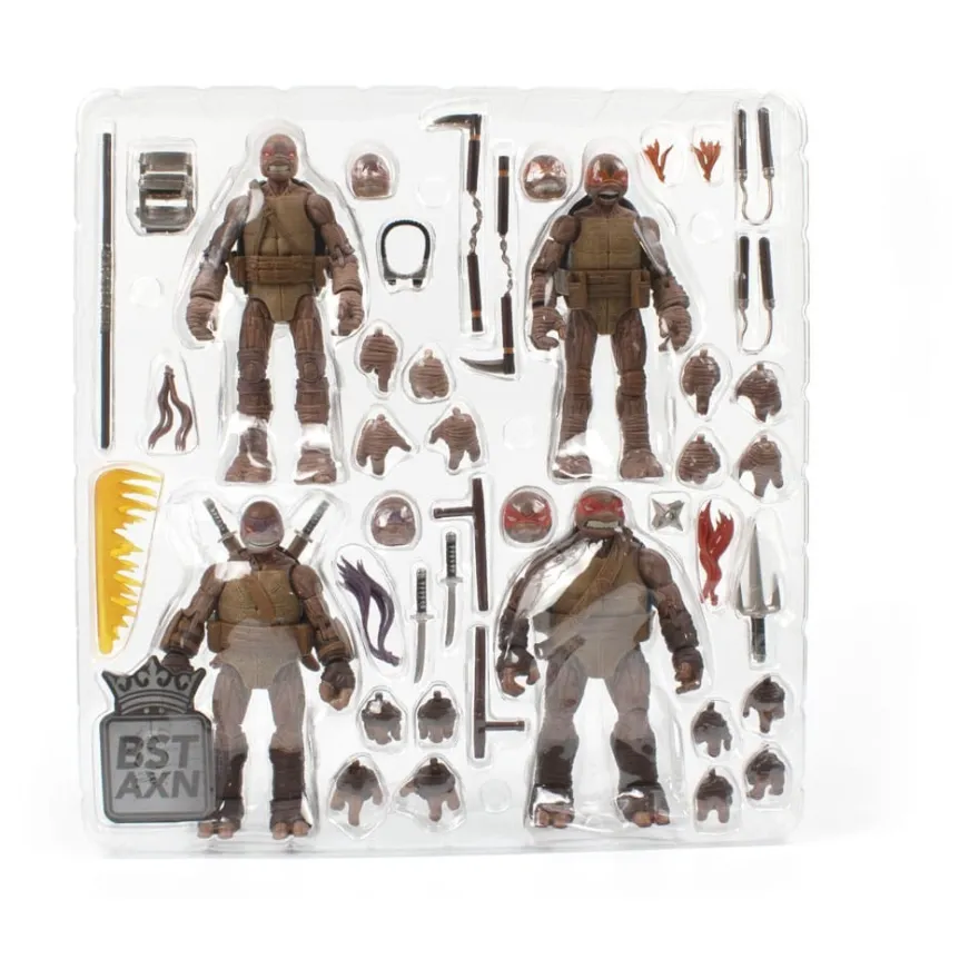 Teenage Mutant Ninja Turtles BST AXN Actionfiguren 4er-Pack Zombie Turtle (IDW Comics) 13 cm