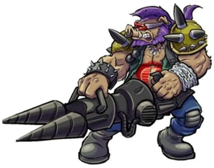 Teenage Mutant Ninja Turtles x G.I. Joe Crossover Classics Actionfigur Rocksteady x Dreadnok Buzzer