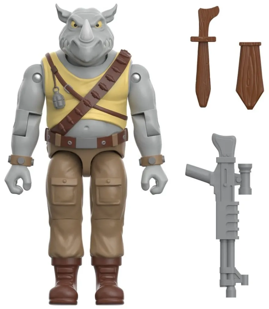 Teenage Mutant Ninja Turtles ReAction+ Actionfigur Wave 02 Rocksteady