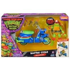 Teenage Mutant Ninja Turtles: Mutant Mayhem Turtle Cycle mit Beiwagen und Raphael